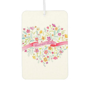 Wunderschöne Mutter Blumengebäck Autolufterfrischer