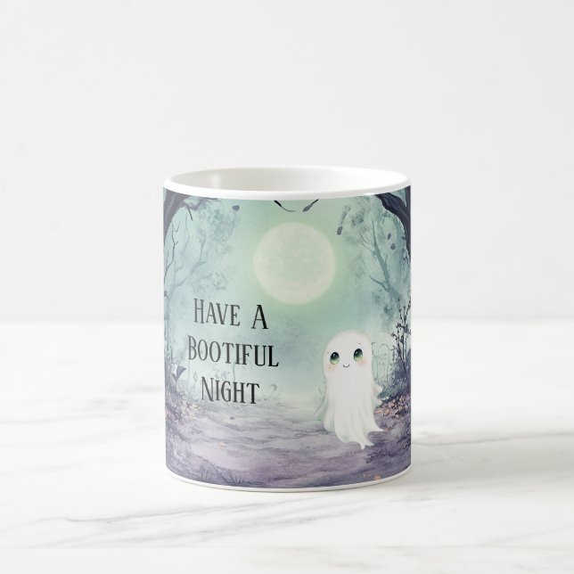 Wunderschöne Nacht Vollmond Geist Halloween Kaffeetasse (Mittel)