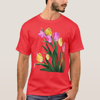 Wunderschöne Naturkulisse Frühling Tulips Blume Pf T-Shirt