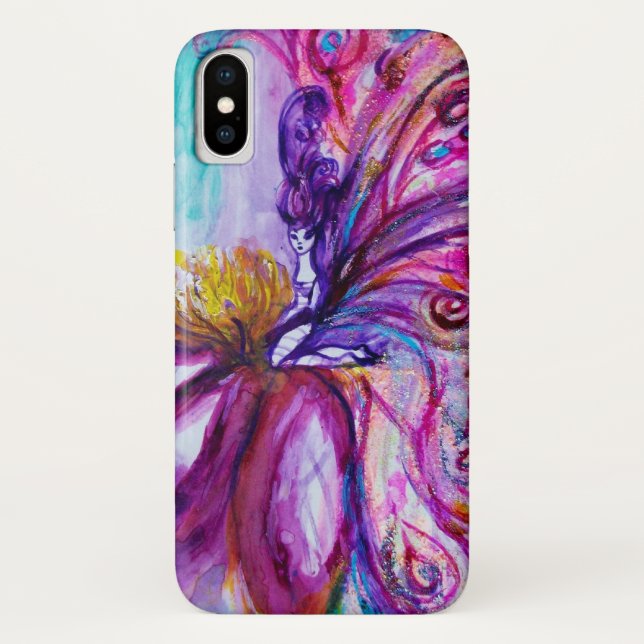 WUNDERSCHÖNE NIEDLICHE BLUME IN PINK, GOLD GLITZER Case-Mate iPhone HÜLLE (Rückseite)