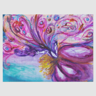 WUNDERSCHÖNE NIEDLICHE BLUME IN PINK, GOLD GLITZER SEIDENPAPIER