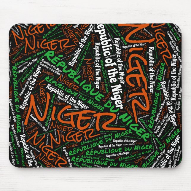 Wunderschöne niger Flag Farben Patriotic Mousepad (Vorne)