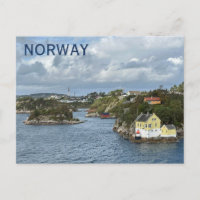 Wunderschöne norwegische Küsten-Postkarte!