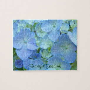 Wunderschöne Oma! Puzzles Blue Hydrangea Blume