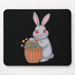 Wunderschöne Osterhütte mit Bysket der Blume Mousepad