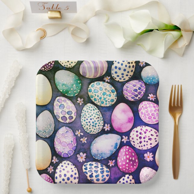 Wunderschöne Ostern-Papierteller Pappteller (Hochzeit)