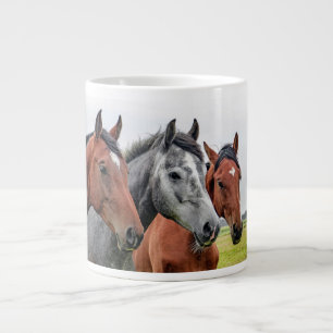 Wunderschöne Pferde-Stallion-Fotografie Jumbo-Tasse