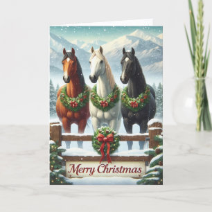 Wunderschöne Pferde Weihnachten
