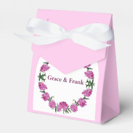 Wunderschöne Pfingstrosen. Geschenkschachtel