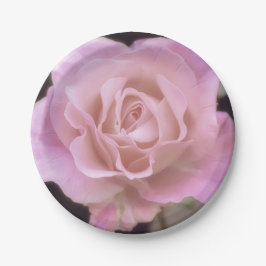 Wunderschöne Rosa Rose Pappteller