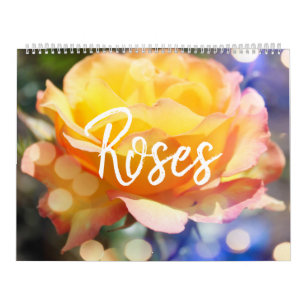 Wunderschöne Rosenblumen Kalender
