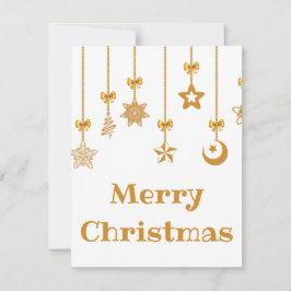 Wunderschöne, schöne Funkelnd Weihnachtsgoldbälle Feiertagskarte