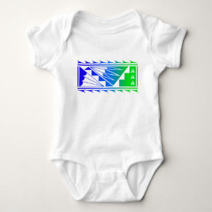 Wunderschöne Segnungen - Blau/Grün - Baby Strampler