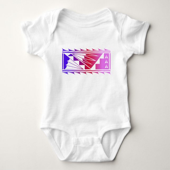Wunderschöne Segnungen - Violett/Rot - Baby Strampler (Vorderseite)