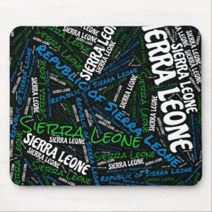 Wunderschöne Sierra Leone Flaggenfarben Patriotic Mousepad