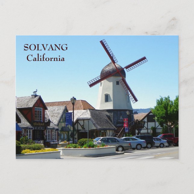 Wunderschöne Solvang-Ansichtskarte! Postkarte (Vorderseite)
