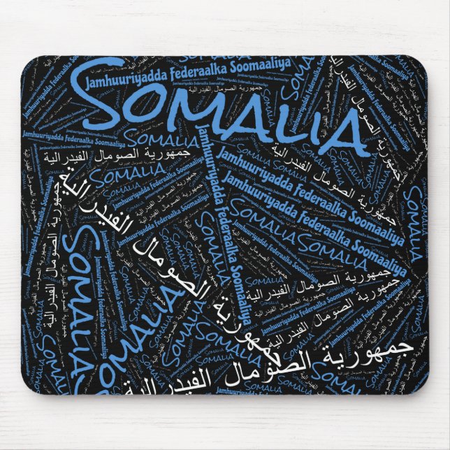 Wunderschöne somalische Flaggenfarben Patriotic Mousepad (Vorne)