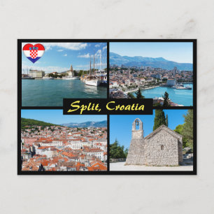 Wunderschöne Split-Sehenswürdigkeiten - Kroatien,  Postkarte