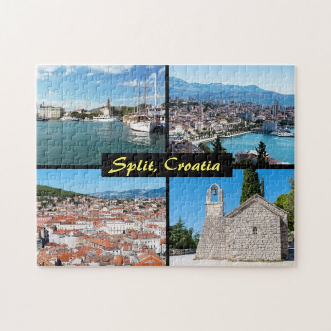 Wunderschöne Split-Sehenswürdigkeiten - Kroatien,  Puzzle (Horizontal)