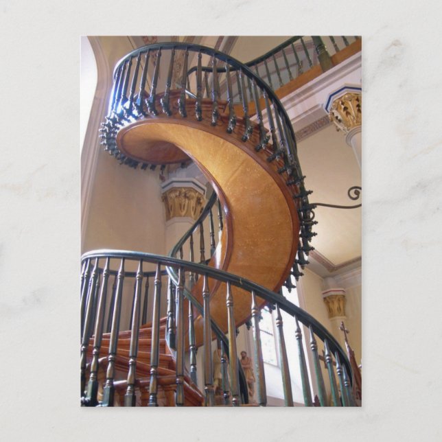 Wunderschöne Treppe, Loretto Kapelle Santa Fe Postkarte (Vorderseite)