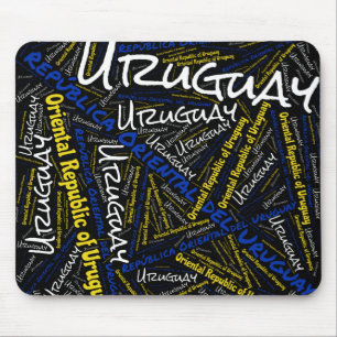Wunderschöne Uruguay Flag Farben Patriotic Mousepad