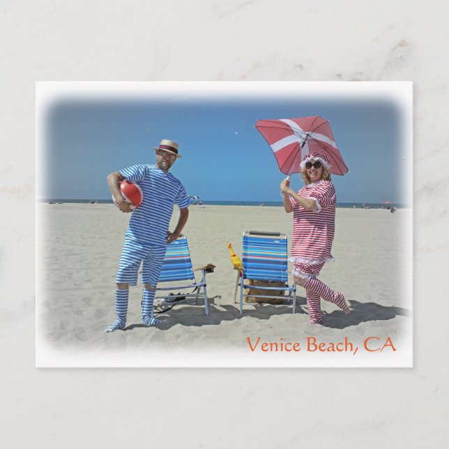 Wunderschöne Venedig Beach Postcard! Postkarte (Vorderseite)
