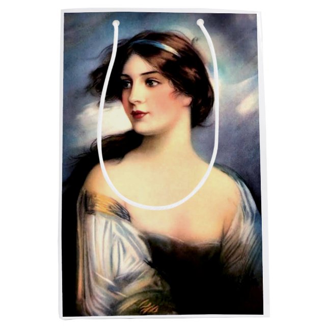 wunderschöne Viktorianische Wind Mittlere Geschenktüte (Vorderseite)