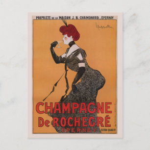 Wunderschöne Vintage-Art Nouveau französische Cham Postkarte