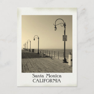 Wunderschöne Vintage-Postkarte von Santa Monica! Postkarte