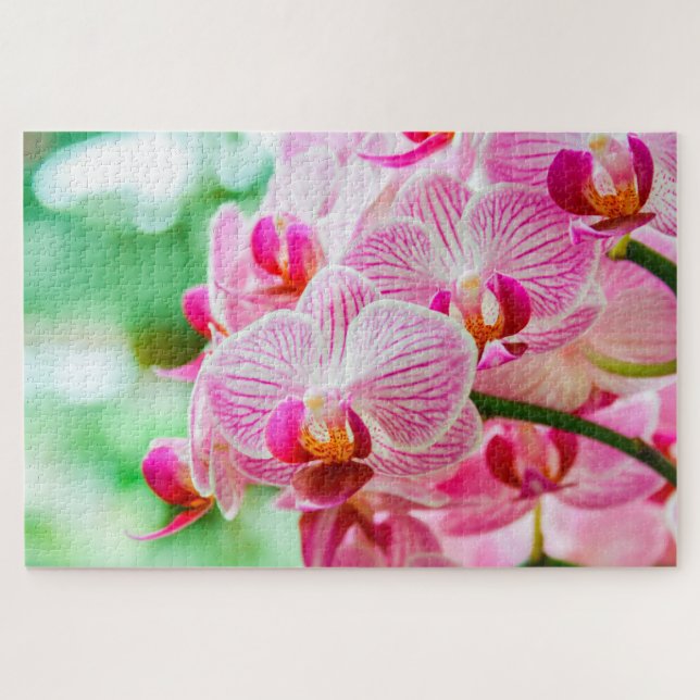 Wunderschöne violette Blumen Puzzle (Horizontal)