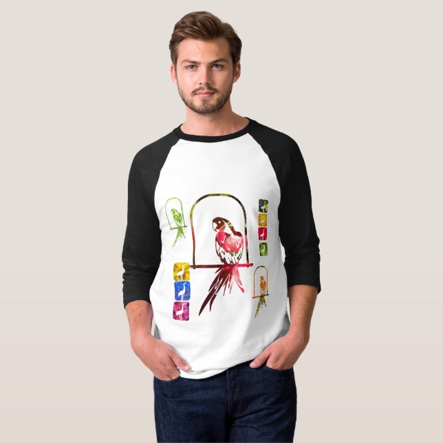 wunderschöne Vögel T-Shirt (Vorne ganz)