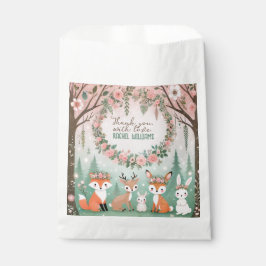 Wunderschöne Waldkreaturen mit Babydusche Geschenktütchen