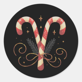 Wunderschöne Weihnachtsaufkleber Runder Aufkleber