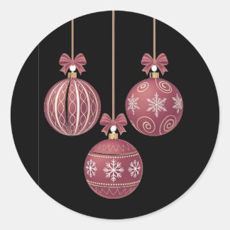 Wunderschöne Weihnachtsaufkleber Runder Aufkleber