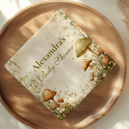 Wunderschöne Woodland Mushroom Kinderdusche Serviette