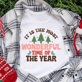 Wunderschöne Zeit Retro Groovy Weihnachtsfeiertage Tri-Blend Shirt