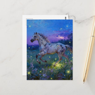 Wunderschöner Appaloosa Jahr des Pferdes Postkarte