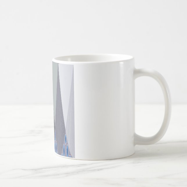 Wunderschöner atemberaubender Chevron-Design-Kunst Tasse (Rechts)
