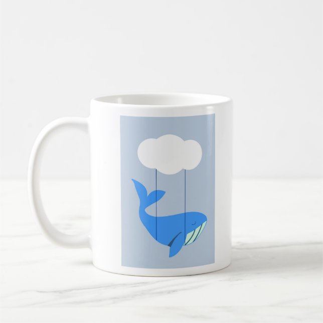 Wunderschöner Becher mit einem Wal   Kaffeetasse (Links)