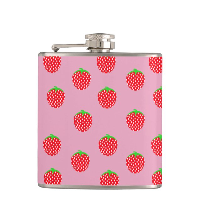 Wunderschöner Beeren-Sommer Flachmann (Vorderseite)