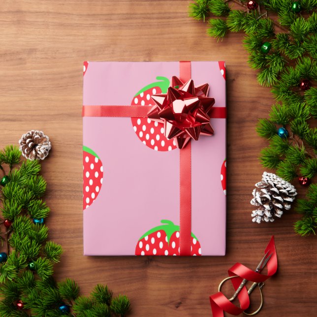 Wunderschöner Beeren-Sommer Geschenkpapier (Feiertagsgeschenk)
