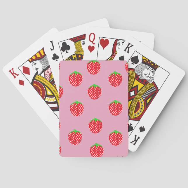 Wunderschöner Beeren-Sommer Spielkarten (Rückseite)