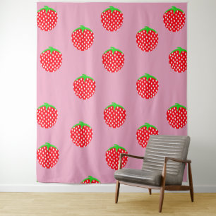 Wunderschöner Beeren-Sommer Wandteppich