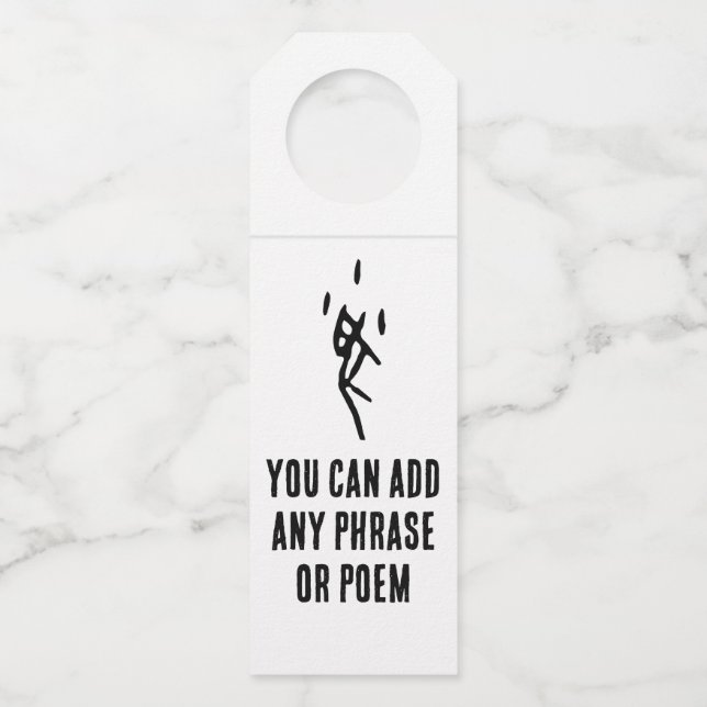 Wunderschöner chinesischer Zodiac-Rat-#001- Flaschenanhänger (Vorderseite)