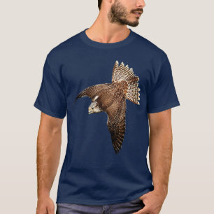 Wunderschöner Falken-Raptor-Flight-Bird des Prey-V T-Shirt
