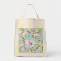 Wunderschöner Frühling auf einer Grocerei-Tasche (