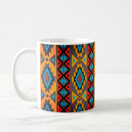Wunderschöner geometrisch gemusterter Becher Kaffeetasse
