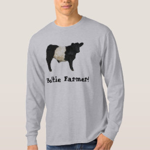 Wunderschöner Gürtel-Galloway-Bulle als Ausschnitt T-Shirt