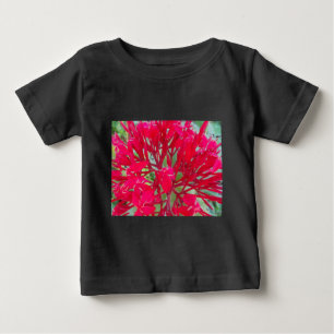 Wunderschöner Kaleidoskop aus farbenfrohen roten S Baby T-shirt