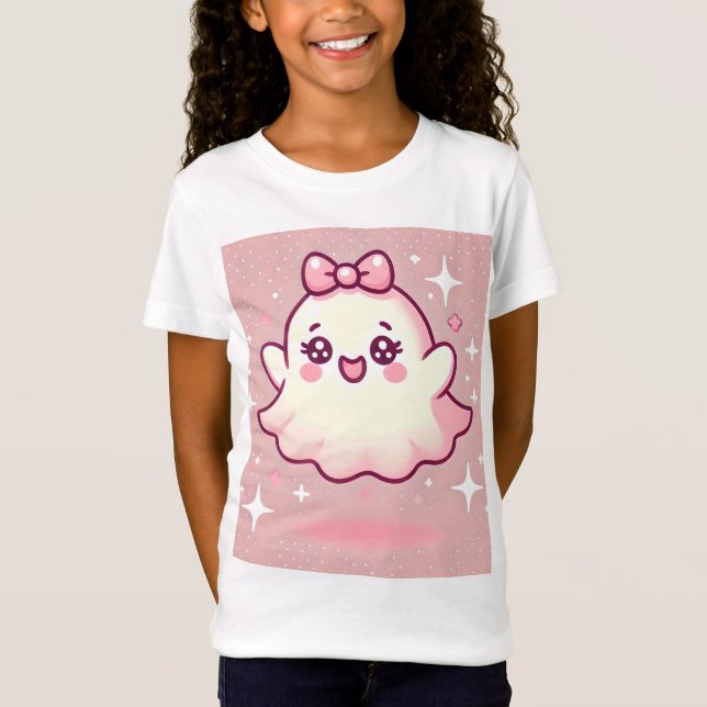 👻 🎀 wunderschöner Pinkoween T - Shirt für Girls! (Vorderseite)